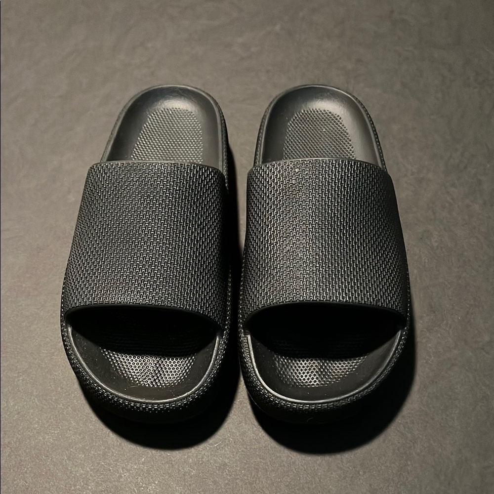 Women's Black Slide Sandals